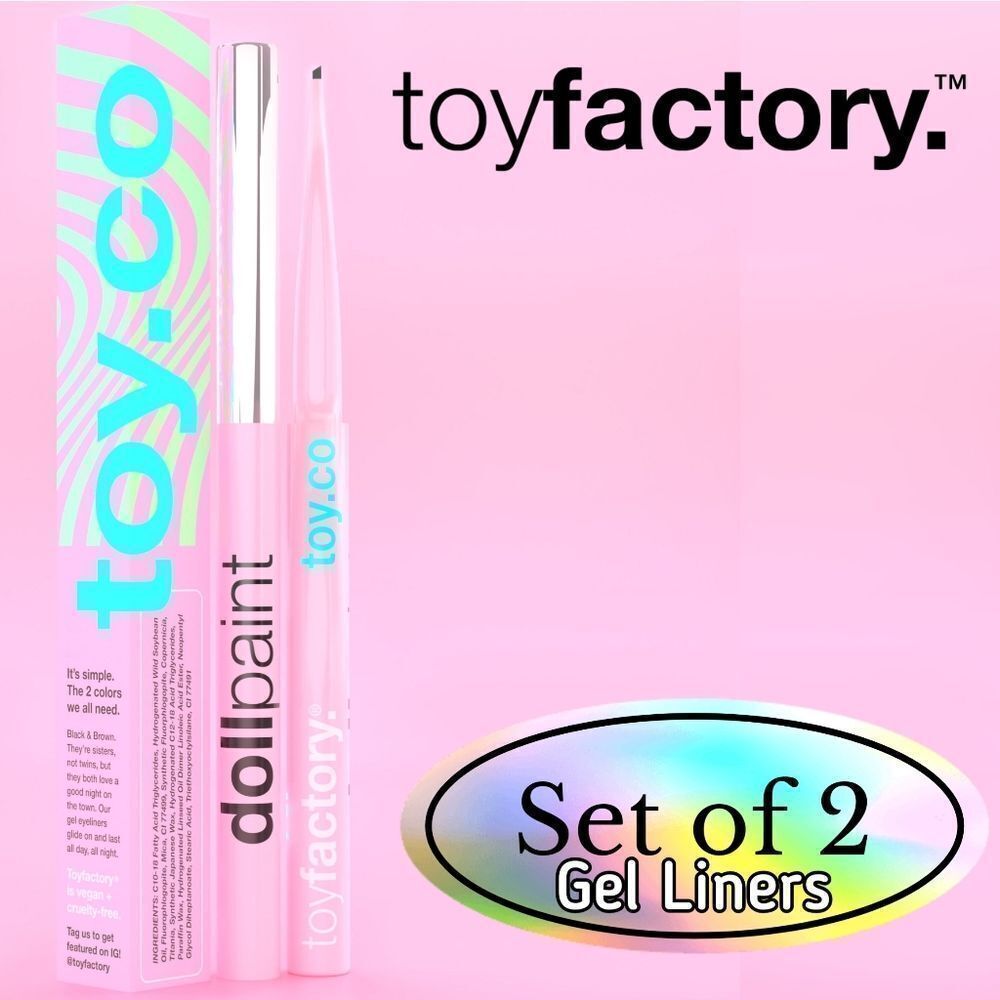 Toy Factory Doll Paint Black And Brown Gel Eyeliner Duo